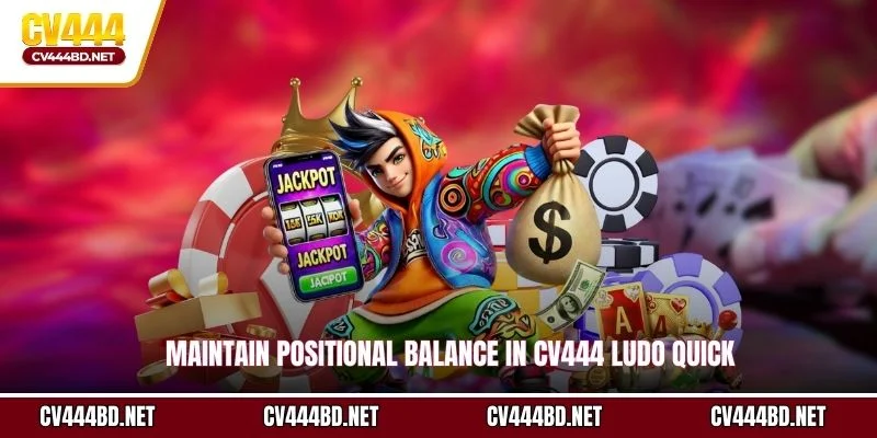 Maintain positional balance in CV444 Ludo Quick