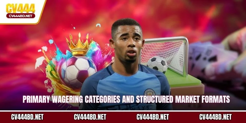 Primary wagering categories and structured market formats