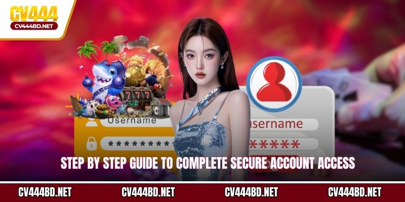 Step by step guide to complete secure account access