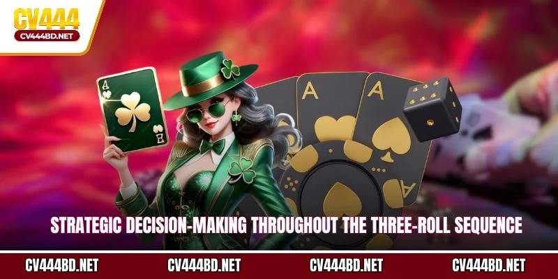 Strategic decision-making throughout the three-roll sequence
