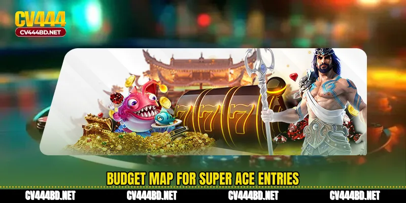 Budget map for Super Ace entries