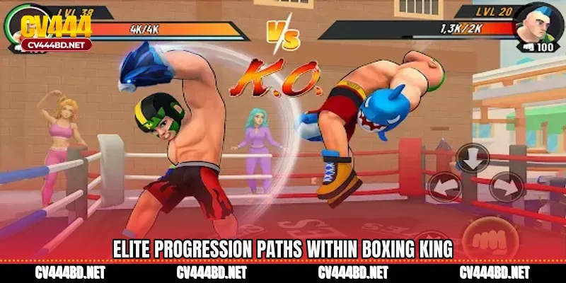 Elite progression paths within Boxing King